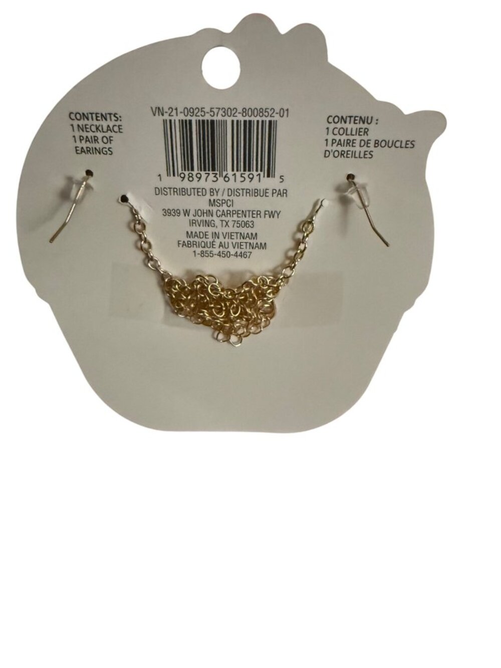 Easter-Themed Creatology Kids Jewelry Set With Necklace & Earrings Bunny & Chick - Picture 2 of 2